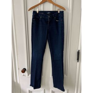 Loft modern sexy bootcut dark wash jeans 28/6